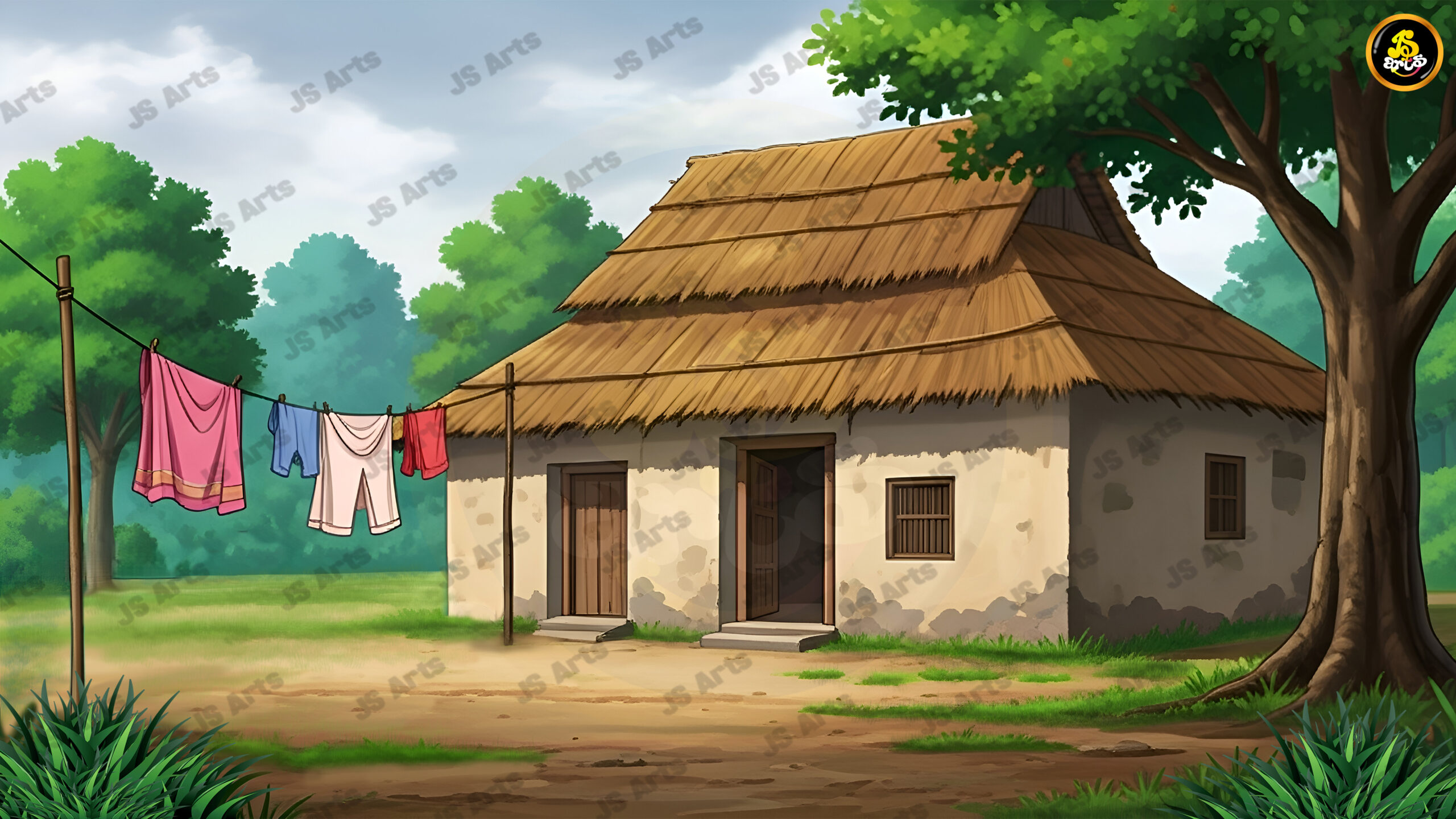 Indian Village House – Gaon ka Ghar (High Resolution) Photoshop Background