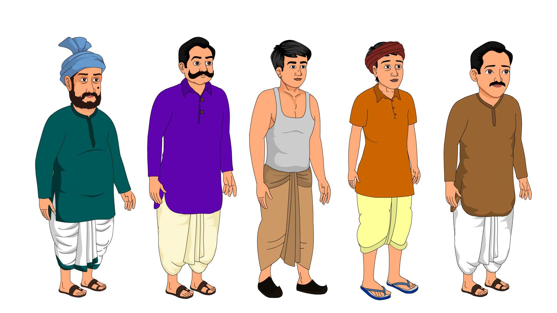 21 Ready-to-Animate 2D Cartoon Characters Pack for Adobe Animate - Image 5