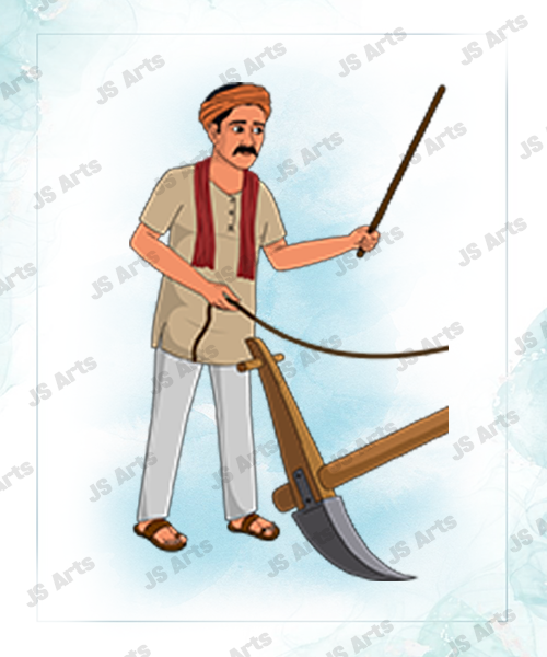 Bailgadi Cart Pack, Kisan Character – Rural Village Asset - Image 3